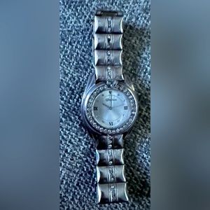 Brighton Dana Point Silver Crystal watch with box